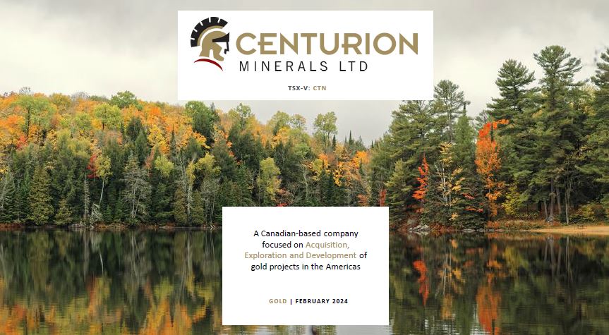 Corporate Presentations Centurion Minerals Ltd