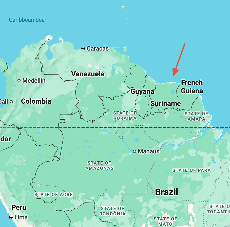 1. Suriname Country Location